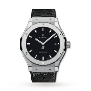 Hublot Classic Fusion Men Automatic Black Rubber Watch 511.NX.1171.LR
