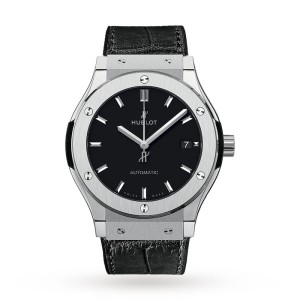 Hublot Classic Fusion Men Automatic Black Leather Watch 542.NX.1171.LR