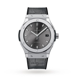 Hublot Classic Fusion Men Automatic Grey Rubber Watch 511.NX.7071.LR