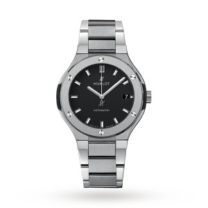Hublot Classic Fusion Men Automatic Black Titanium Watch 568.NX.1170.NX