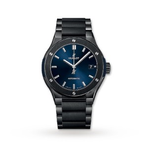Hublot Classic Fusion Men Automatic Blue Ceramic Watch 510.CM.7170.CM