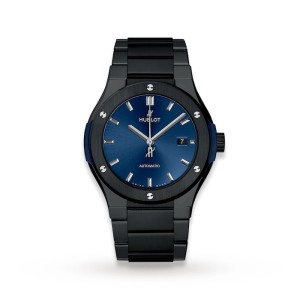 Hublot Classic Fusion Men Automatic Blue Ceramic Watch 548.CM.7170.CM