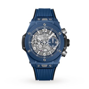 Hublot Big Bang Men Automatic Blue Rubber Watch 441.EX.5129.RX.UCL22