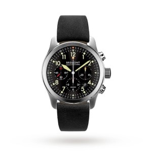 Bremont ALT1-P Men Automatic Black Leather Watch ALT1-P2-BK-B