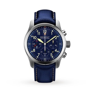 Bremont ALT1-P Men Automatic Blue Leather Watch ALT1-P2-BL-R-S