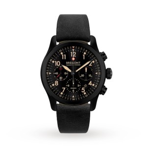 Bremont ALT-1 Men Automatic Black Leather Watch ALT1-P2-JET-R-S