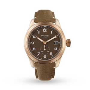 Bremont Broadsword Bronze Men Automatic Brown Leather Watch BROADSWORD-BZ-TO-R-S