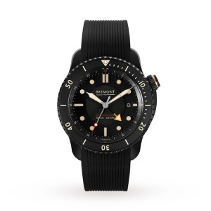 Bremont Supermarine Men Automatic Black Rubber Watch S502-JET-R-S