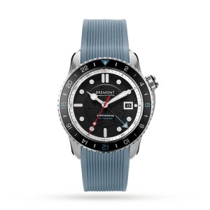 Bremont Supermarine Men Automatic Black Rubber Watch WATERMAN-APEX-R-S