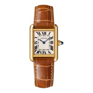 Cartier Tank Louis Women Quartz Silver Leather Watch W1529856