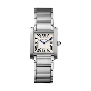 Cartier Tank Française Women Quartz Silver Stainless Steel Watch WSTA0005