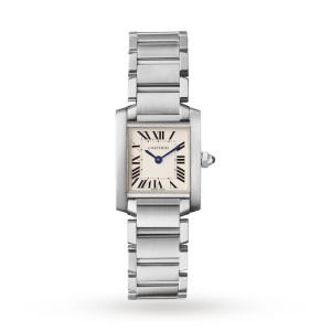 Cartier Tank Française Women Quartz Silver Stainless Steel Watch W51008Q3