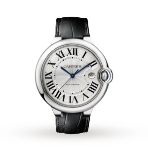 Cartier Ballon Bleu de Cartier Men Automatic Silver Leather Watch W69016Z4