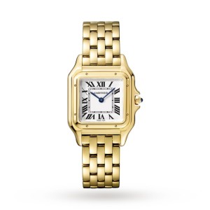 Cartier Panthère de Cartier Women Quartz Silver 18ct Gold Watch WGPN0009