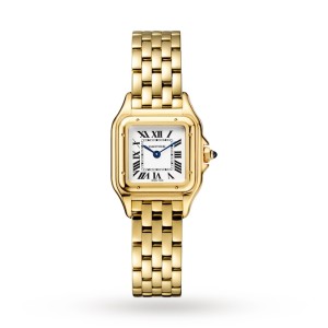 Cartier Panthère de Cartier Women Quartz Silver 18ct Gold Watch WGPN0008