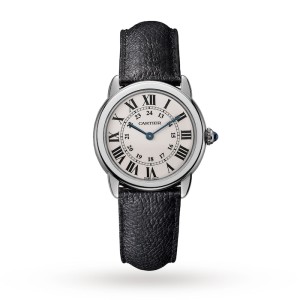 Cartier Ronde de Cartier Women Quartz Silver Leather Watch WSRN0019