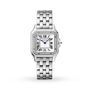 Cartier Panthère de Cartier Women Quartz White Stainless Steel Watch W4PN0008