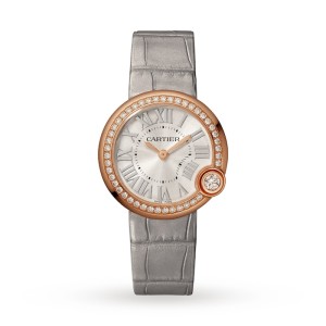 Cartier Ballon Blanc de Cartier Women Quartz Silver Leather Watch WJBL0008