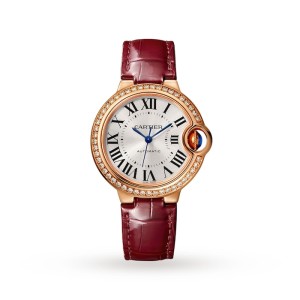 Cartier Ballon Bleu de Cartier Women Quartz Silver Leather Watch WJBB0033