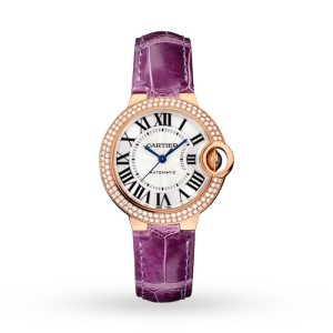 Cartier Ballon Bleu de Cartier Women Automatic Silver Leather Watch WE902066