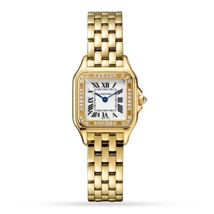 Cartier Panthère de Cartier Women Quartz Silver 18ct Gold Watch WJPN0015