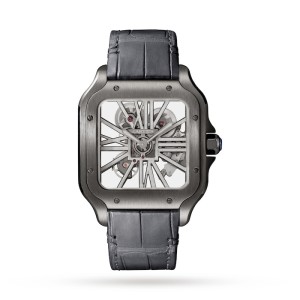 Cartier Santos de Cartier Men Automatic Leather Watch WHSA0009