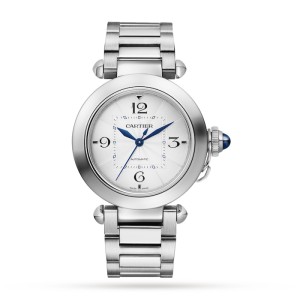 Cartier Pasha de Cartier Women Automatic Silver Stainless Steel Watch WSPA0013