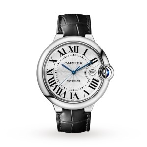Cartier Ballon Bleu de Cartier Men Automatic Silver Leather Watch WSBB0026