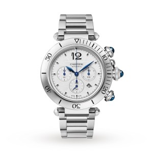 Cartier Pasha de Cartier Men Automatic Silver Stainless Steel Watch WSPA0018