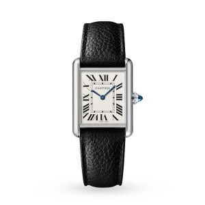 Cartier Tank Must Women Quartz Silver Calf Watch WSTA0041