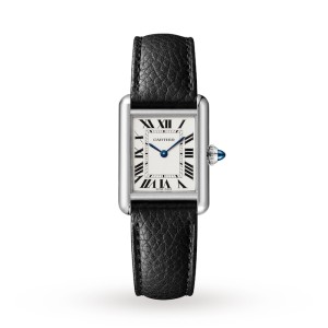 Cartier Tank Must Women Quartz Silver Calf Watch WSTA0042