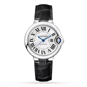 Cartier Ballon Bleu de Cartier Women Automatic Silver Alligator Watch WSBB0030