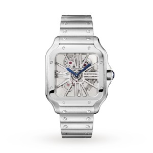 Cartier Santos de Cartier Men Automatic Silver Stainless Steel Watch WHSA0015