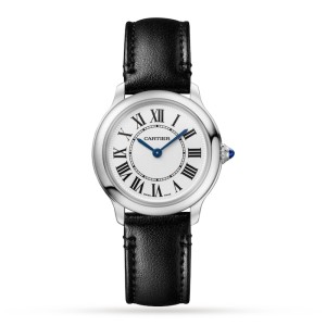 Cartier Ronde Must Women Quartz Silver Calf Watch WSRN0030