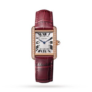 Cartier Tank Louis Women Automatic Silver Leather Watch WJTA0037