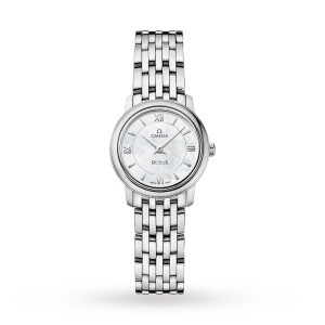 Omega De Ville Women Quartz Mother of Pearl Stainless Steel Watch O42410246005001