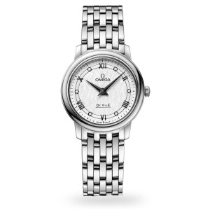 Omega De Ville Women Quartz White Stainless Steel Watch O42410276052002