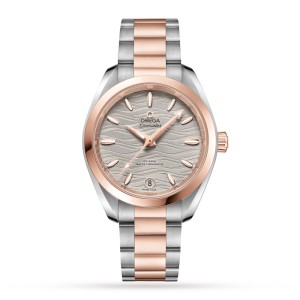 Omega Seamaster Aqua Terra Women Automatic Grey Stainless Steel & 18ct Rose Gold Watch O22020342006001