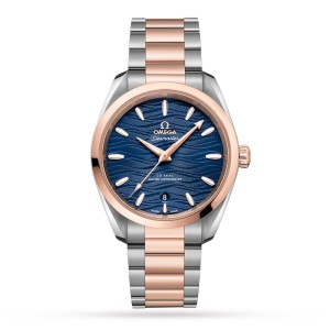 Omega Seamaster Aqua Terra Women Automatic Blue Stainless Steel & 18ct Rose Gold Watch O22020382003001