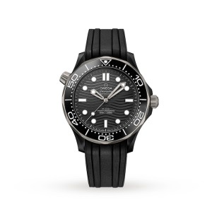 Omega Seamaster Men Automatic Black Rubber Watch O21092442001001