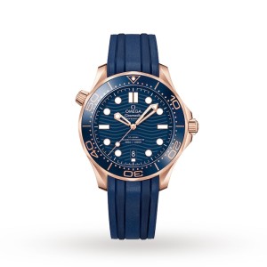 Omega Seamaster Men Automatic Blue Rubber Watch O21062422003001