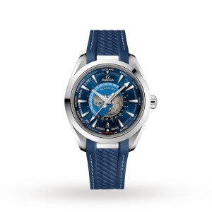 Omega Seamaster Aqua Terra Men Automatic Blue Rubber Watch O22012432203001