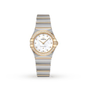 Omega Constellation Women Quartz Mother of Pearl Stainless Steel Watch O13125256055002