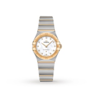 Omega Constellation Women Quartz Mother of Pearl Stainless Steel Watch O13120256055002