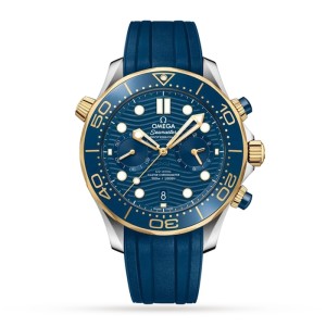 Omega Seamaster Men Automatic Blue Rubber Watch O21022445103001