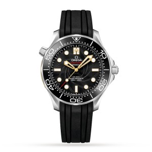 Omega Seamaster Men Automatic Black Rubber Watch COMPLETE BOND BOX SET