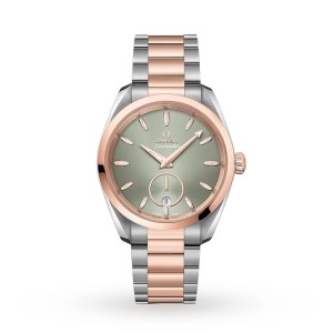 Omega Seamaster Aqua Terra Women Automatic Green Stainless Steel & 18ct Rose Gold Watch O22020382010001