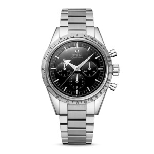 Omega Speedmaster Men Automatic Black 18ct White Gold Watch O31150393001001