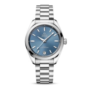Omega Aquaterra Women Automatic Blue Stainless Steel Watch O22010342003002