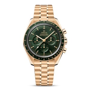 Omega Speedmaster Unisex Automatic Green 18ct Yellow Gold Watch O31060425010001